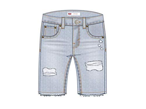 Levi's Kids Lvb Unbasic 511 Short Pantalones cortos Niños Newport Festival W/ Destruction 2 años