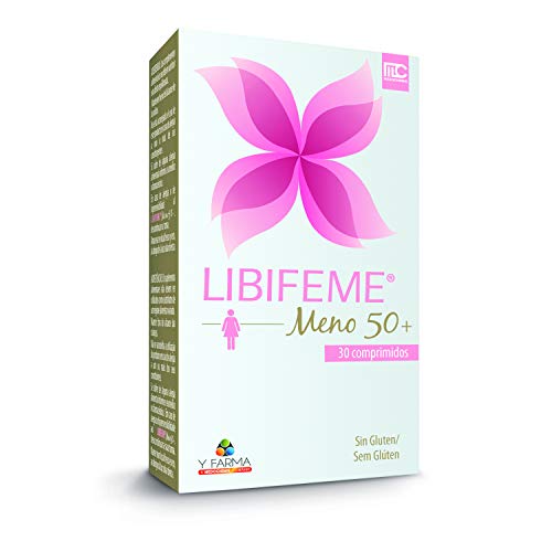 LIBIFEME 50 + Suplemento Especifico que reduce los síntomas de la Menopausia - Con Antioxidantes Para Aumentar la Lubricacion la Tonicidad el Placer y la Sensibilidad Vaginal - 30 Pastillas