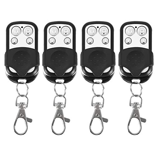 Mando a distancia de control remoto, 4 piezas Universal de clonación de plástico Mando a distancia inalámbrico de control remoto para puerta de garaje de coche 433 mhz