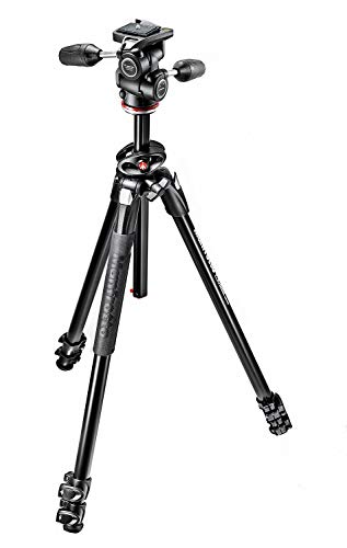 Manfrotto 290 Dual - Kit trípode con rótula 3 Way (Aluminio)