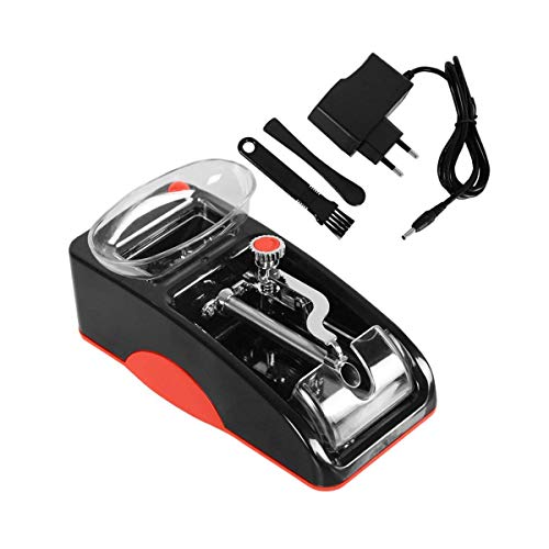 Maquina de Liar Tabaco Electrica,Automático Portátil Accesorios de Cigarrillos para Liar Entubar Cigarrillos Portail de Llenado de Cigarrillos (Rojo)