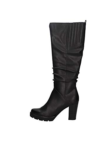 Marco Tozzi 2-2-25601-25 Langschaftstiefel, Botas a la Altura de Rodilla Mujer, Black Antic, 37 EU