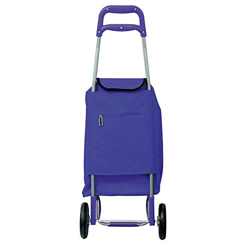 MAURER 5151005 Carro de Compra Azul 2 Ruedas 45 litros, Metal