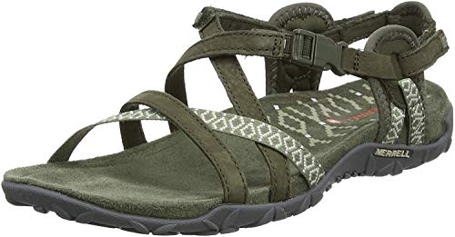 Merrell Terran Lattice Ii Tira de tobillo para Mujer, Verde (Dusty Olive), 40 EU