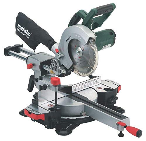 Metabo KGS 216 M (619260000) - Ingletadora telescópica 1.5 Kw, Ø 216 mm, 1500 W disco 216 mm