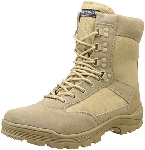 Mil-Tec Tactical Side Zip Botas Khaki tamaño 9 UK / 10 US