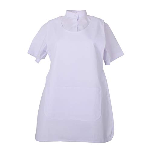 MISEMIYA - Delantal Limpieza Uniforme Laboral CLINICA MÉDICOS Limpieza Veterinaria Sanitarios HOSTELERÍA- Ref.868 - XL, Blanco