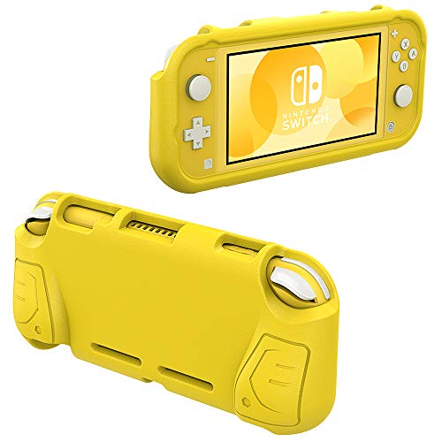 MoKo Funda Compatible con Nintendo Switch Lite, Grip Case Cómodo, Manija Ergonómica de EVA, Accesorios de Cubierta Protectora Portátil para Nintendo Switch Lite - Amarillo