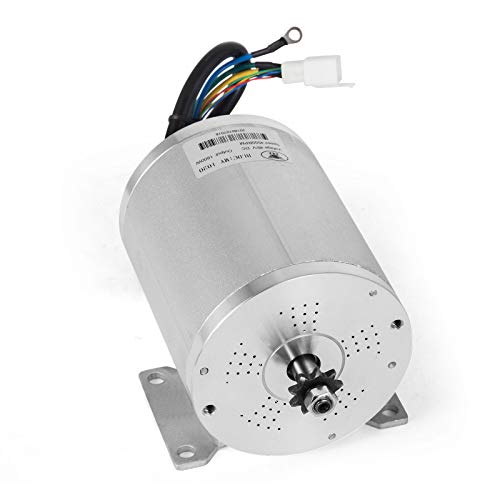 Mophorn 1800W Motor Eléctrico Sin Escobillas DC 4500RPM 48V Motor Eléctrico DC para Go Karts E-Bike Scooter Eléctrico de Motocicleta con Acelerador