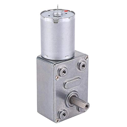 Motor de reducción de velocidad de 24 V CC Motor eléctrico de engranaje de reducción de gusano de torsión grande para juguetes DIY RC((30RPM))