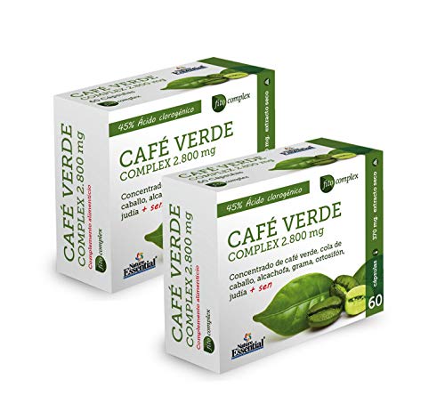 Nature Essential Café verde 2800 mg complex - 60 cápsulas, Pack 2 unididades