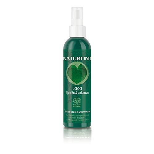 Naturtint Laca Fijadora Styling - Más Volumen Y Brillo, Perfecto Acabado Natural, Efecto Anti-encrespamiento, 99,6% Ingredientes Naturales, Extracto De Baobab, Incoloro, 175 Mililitro