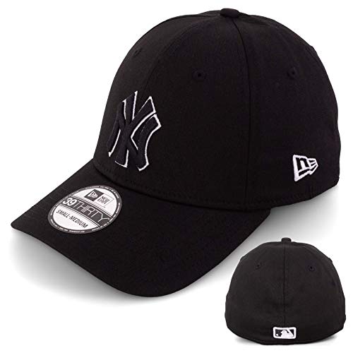 New Era NY Outline 3930 - Gorra (talla XS/S), color blanco y negro