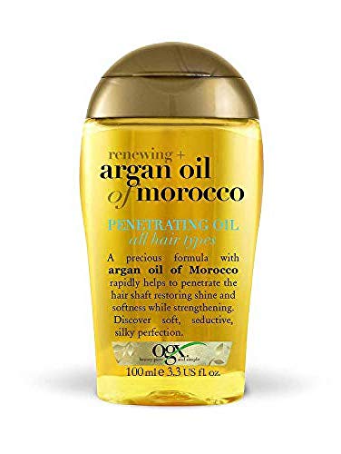 OGX Aceite de Argán de Marruecos, aceite penetrante, pelo radiante, sedoso, suave, brillante - 100 ml (2723700)