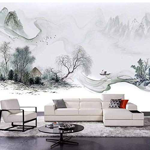 Paisaje Chino Mural Revestimiento De Pared Fondo Papel De Pared Sala De Estar Decoración 3D Papel Tapiz-400Cm×345Cm