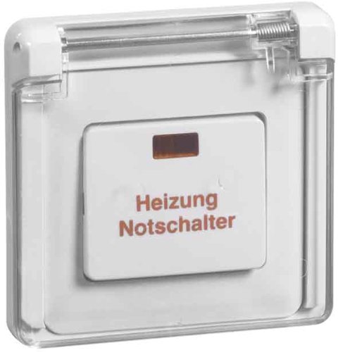 PEHA Heizung-Notschalter ws 2-pol.UP Aus D 81.512 V K HN