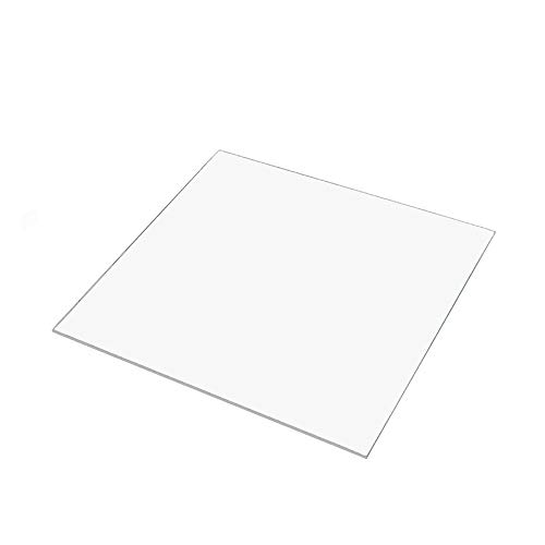 Placa de cristal de borosilicato de 100 mm x 100 mm x 3 mm para impresora mini 3D.
