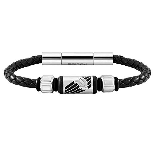 Police Pulsera BURREN PJ.26466BLB-01 Hombre Acero y Cuero