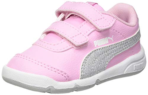 PUMA STEPFLEEX 2 SL VE Glitz FS V P, Zapatillas Niñas, Rosa (Pale Pink Silver White/Gray Violet), 33 EU