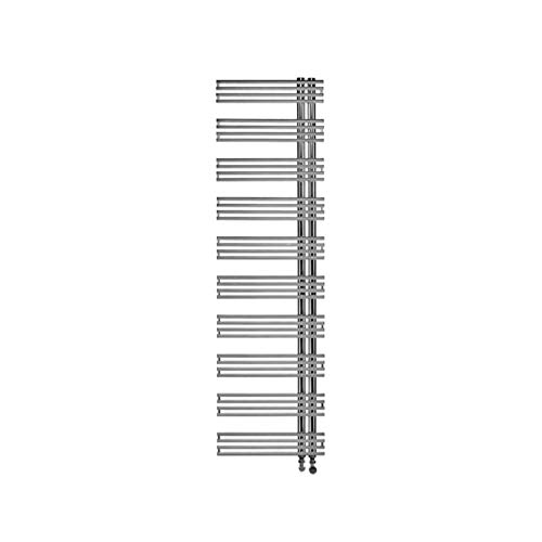 Radiador toallero calefacción vertical de pared, altura 1770mm, serie KL inoxidable, 9,5 x 50 x 177 centímetros (Referencia: 7222278)