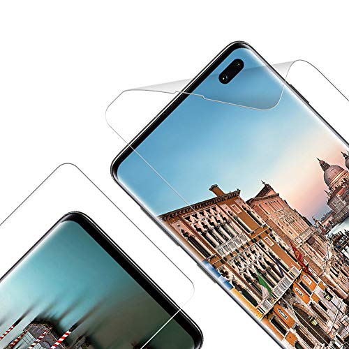 RIIMUHIR Protector Pantalla para Samsung Galaxy S10 Plus, [Sin Burbujas], Ultra Fino Soft TPU Película Alta Definicion Cobertura Completa Protector de Pantalla para Samsung S10 Plus - [3 Unidades]