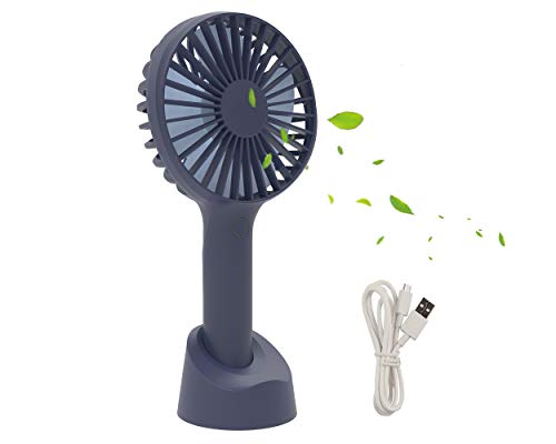 RIXOW Ventilador Portátil Recargable, Mini Ventilador USB de Mesa Silencioso, Ideal para Oficina/Hogar/Viajar/Acampar, Alimentado por USB (210 * 105 * 50mm)