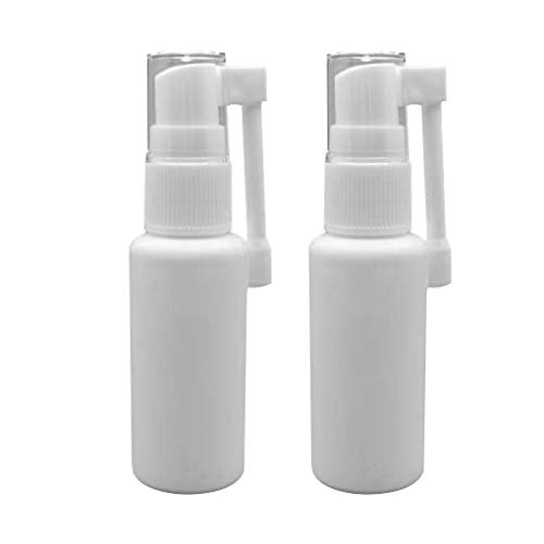 rongweiwang 2pcs / Set Nasal rociador plástico Aerosol Nasal Botella Recargable Aerosol vacío Botella de plástico del Aerosol Dispensador con rotación de la tobera 30ML