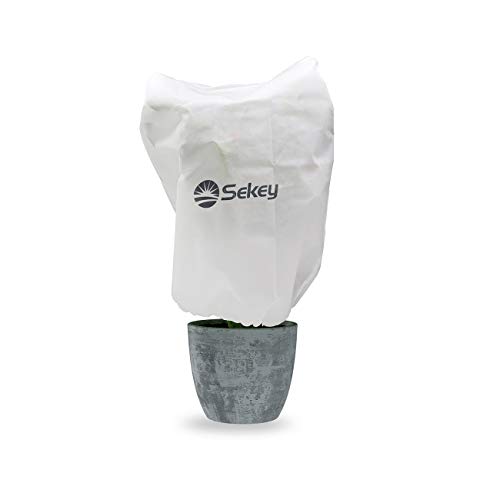 Sekey Funda para Plantas, Cubierta para Plantas Protección contra Congelación para Invierno Tela no Tejida 80g/m² para Plantas en Clima Duro Blanco 100x80cm