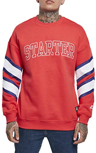 STARTER BLACK LABEL Team Front Crew Suter Pulver, Starter Red, S para Hombre