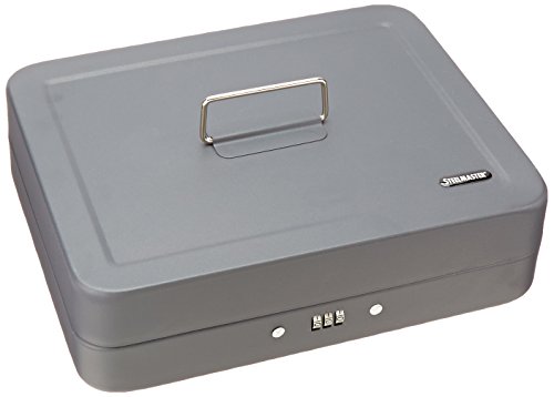 STEELMASTER Combination Lock Security Box, Gray, 2216190G2