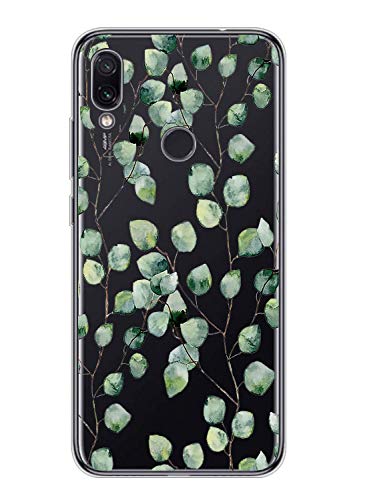 Suhctup - Carcasa de silicona transparente para Xiaomi Mi 9T / Mi 9T Pro ultrafina con diseño de flores, flexible, antigolpes, A3