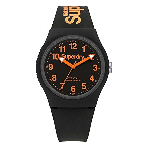 Superdry Reloj Analógico de Cuarzo para Hombre con Correa de Silicona – SYG164B