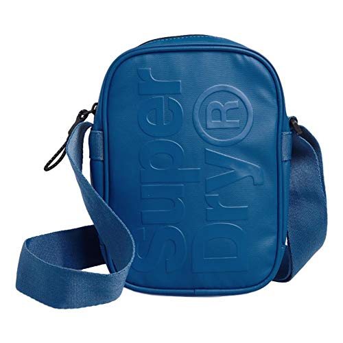 Superdry Side Bag - Monedero para Hombre, Color Azul, Talla 15x6,5x21 cm (B x H x T)