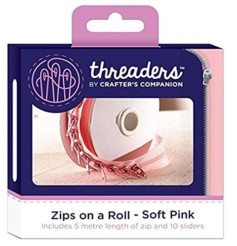 Threaders Cremalleras en un Rollo – Suave Color Rosa