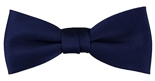 TigerTie Pajarita bebé en en azul oscuro marina monocromo - tamaño 29 a 50 cm extensa cuello ajustable + caja