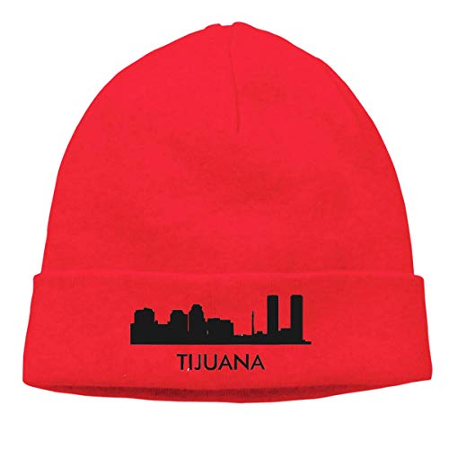 Tijuana City Skylines Siluetas Hombres Mujeres Gorros Cálidos Elegantes Serios