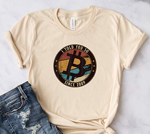 Toll2452 Camiseta de algodón Bitcoin, Bitcoin, regalo para hombres, regalo de jubilación, regalo para él, regalo para novio, Bitcoin camiseta unisex de manga corta