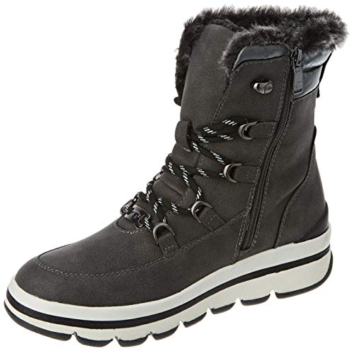 Tom Tailor 9090404, Botas para Nieve Mujer, Carbón, 40 EU