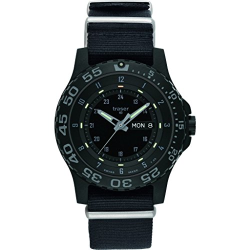 traser H3 P6600 Shade Sapphire Reloj | NATO Watch Band - Negro