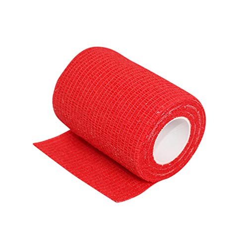 uhlsport Tube-It Cinta Adhesiva para Medias, Hombre, Rojo, Talla Única