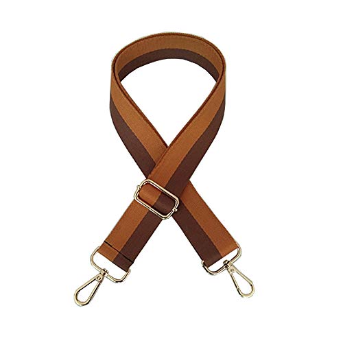 Umily Correa de hombro universal reemplazable correas de hombro portatil asa bolso ancha asas bandolera Ajustable Longitud 80-140cm,3.8 cm de ancho,Color dorado metal