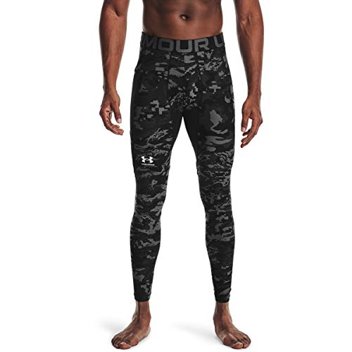 Under Armour Leggings Heatgear Armour Camo para Hombre, Hombre, Leggings, 1361587-001, Multicolor Black White 001, Medium