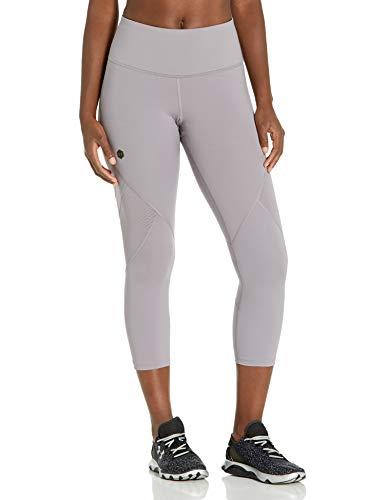 Under Armour Rush Crop Capri para Mujer, Not Applicable, Cultivo de Fiebre, Mujer, Color Pizarra Morado/Morado Pizarra/Iridiscente (585), tamaño Extra-Small