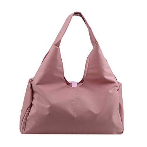 unknow Figutsga - Bolsa reutilizable de gran capacidad, ideal para comprar bolsas de nailon resistente, color rosa