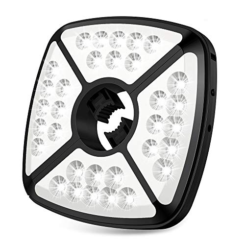 Upgrade Lampara para Sombrillas de Camping/Jardín/Playa 32 LED Recargable USB Incorporada de 2600 mAh Pilas 2 Modos de Iluminación 300 Lúmenes Luz Noche Iluminación Inalámbricos Luces Parasol Terraza