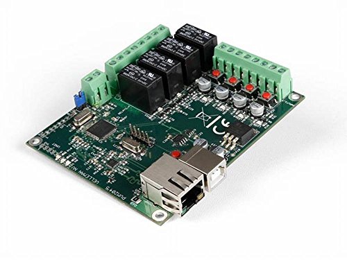 Velleman - Tarjeta de relé de Red Ethernet VM204 de 4 Canales, Incluye 4 Digitales y 1 Entrada analógica 169255