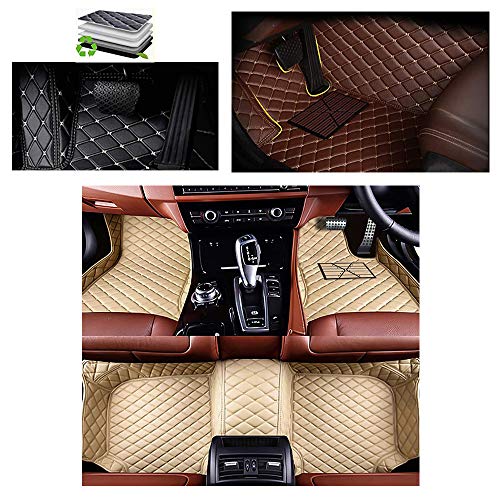 VENMAT Alfombrillas a medida para coche Clase S W221 Saloon de 5 asientos 2005-2013 para todo tipo de clima, de piel sintética, antideslizante, 3D, color beige