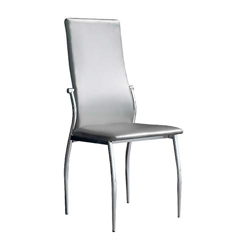 Ventamueblesonline Silla TAPIZADA Boston Plata