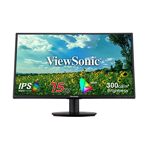 Viewsonic VA2718-SH - Monitor de 68,6 cm (27 Pulgadas), Full HD, Panel IPS, HDMI, VGA, Eye-Care, Eco-Mode, Color Negro