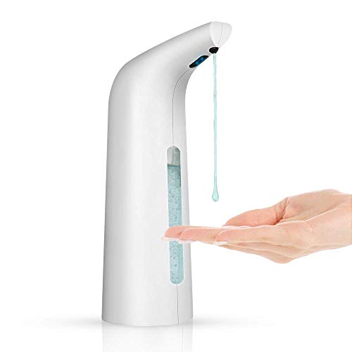 Voneta dispensador automático de jabón 400ml dispensador desinfectante de manos sin contacto sensor de movimiento infrarrojo automático IPX6 dispensador de loción impermeable para baño, cocina,hotel